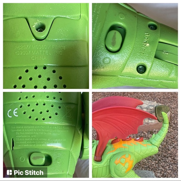 FISHER PRICE IMAGINEXT GREEN DRAGON RED WINGS - Picture 15 of 15